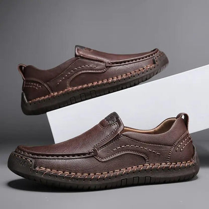 Men's Stitching Breathable Anti-skid Slip On Shoes